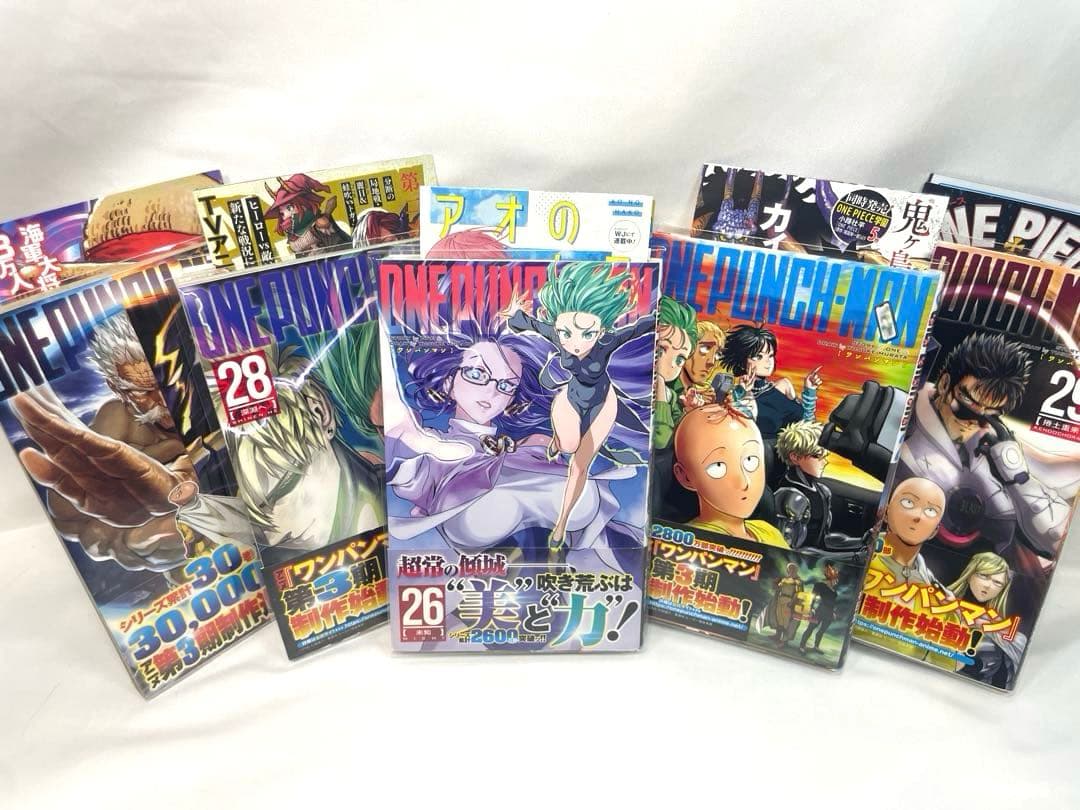 【全巻初版・帯付・完備品】ワンパンマン 1〜33巻（31巻抜）＋ヒーロー大全