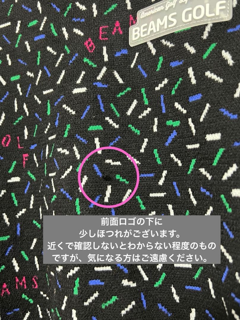 BEAMS GOLF ORANGE LABEL / メンフィス柄 ニットLサイズ