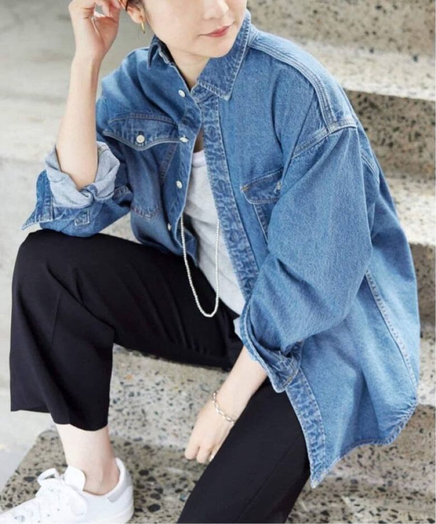 新品未使用スローブイエナ　LE DENIM BDUデニムシャツ