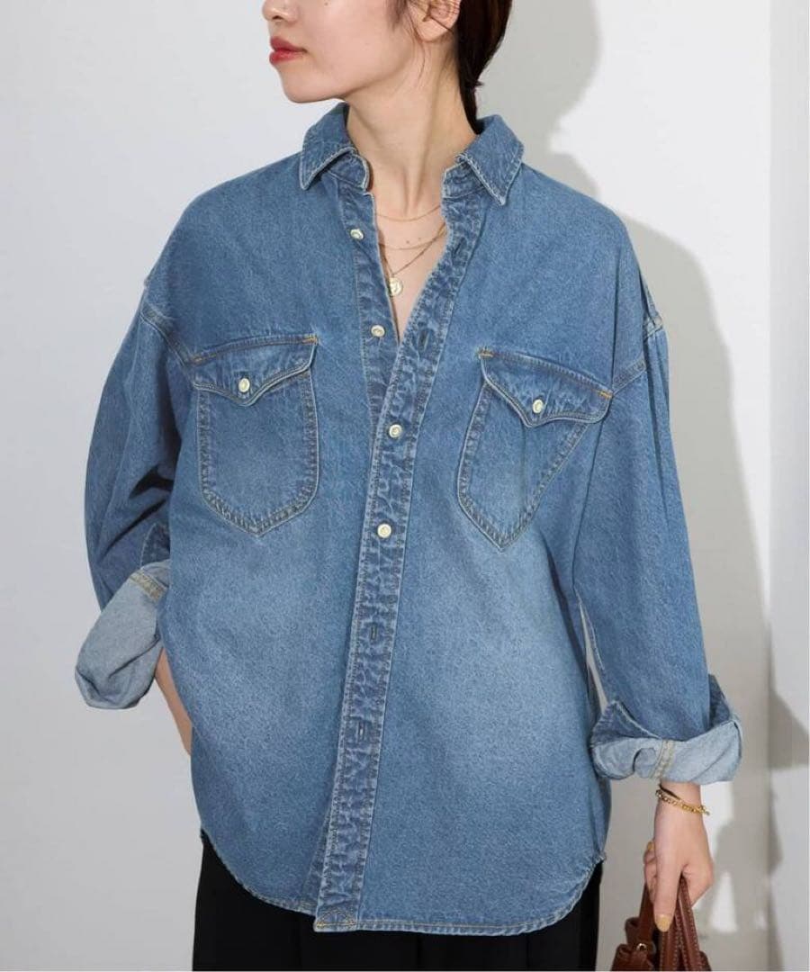 新品未使用スローブイエナ　LE DENIM BDUデニムシャツ