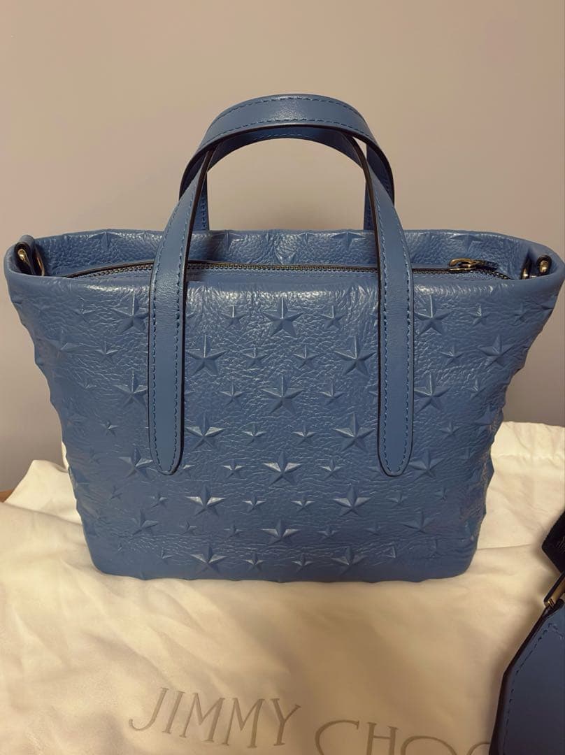トマト★新品★ジミーチュウ ピムリコ ミニ スターエンボス トートバッグ