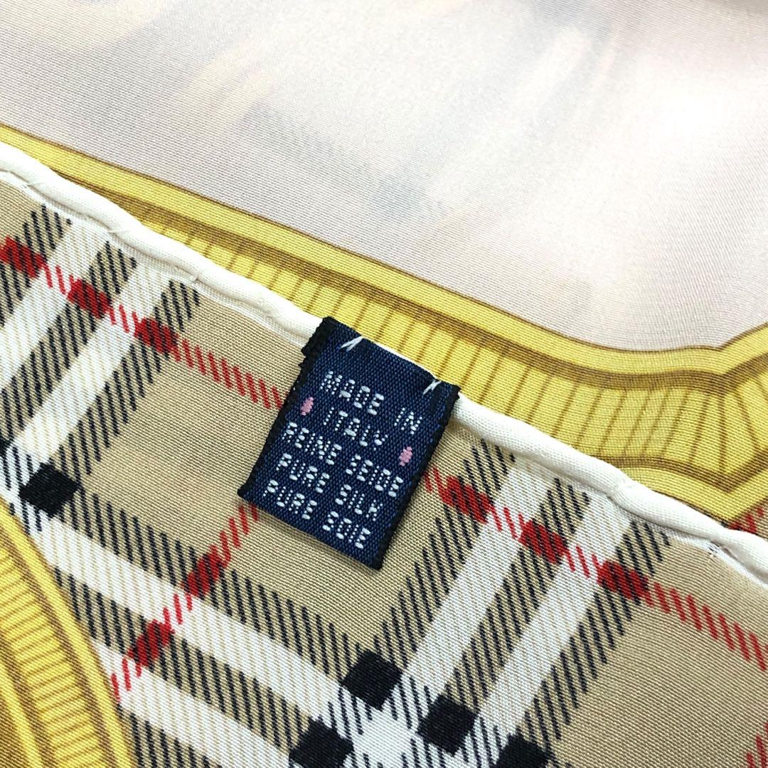 美品 Burberry's バーバリーズ ノバチェック シルク スカーフ