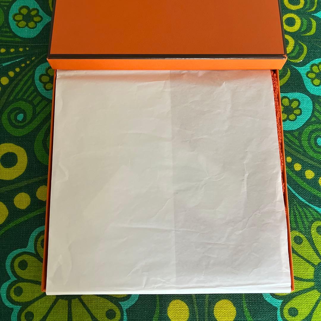 ☆HERMES☆エルメス☆ハンドタオル☆オレンジ☆新品未使用☆タグ付き