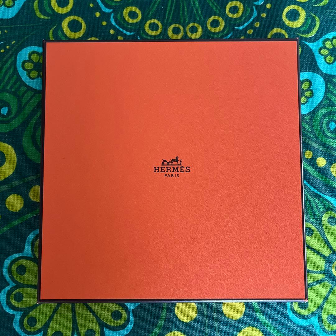 ☆HERMES☆エルメス☆ハンドタオル☆オレンジ☆新品未使用☆タグ付き