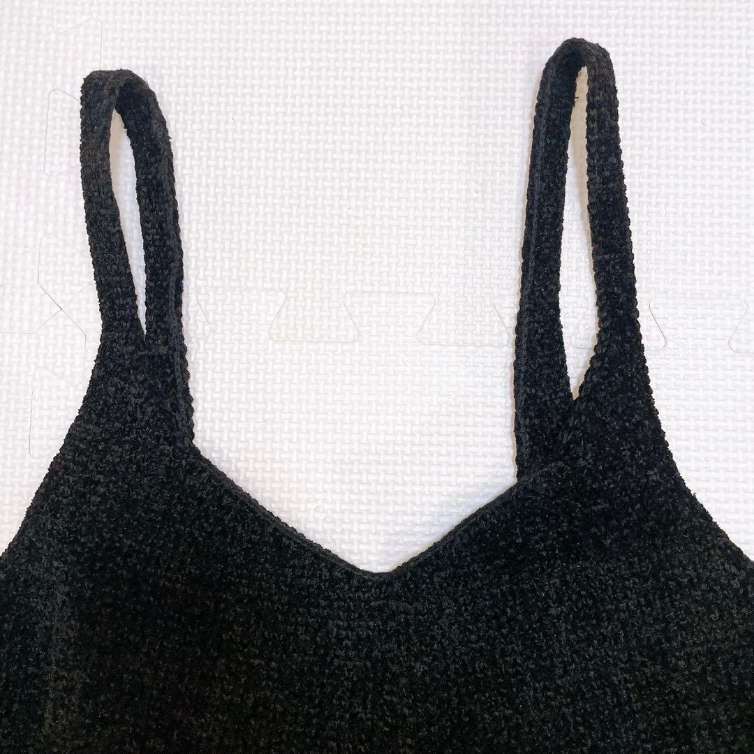 美品 ミースロエ　完売商品　モールペプラムニットビスチェ　黒