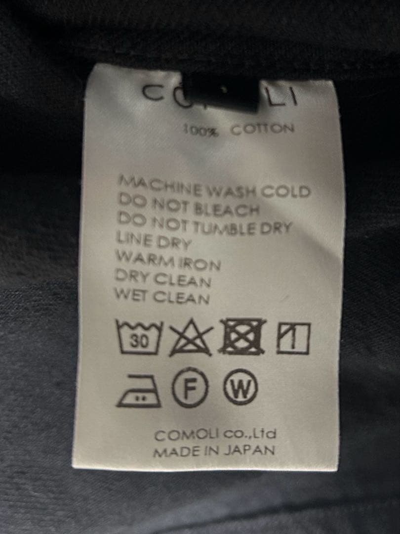 COMOLI デニムワークジャケット ブラック
