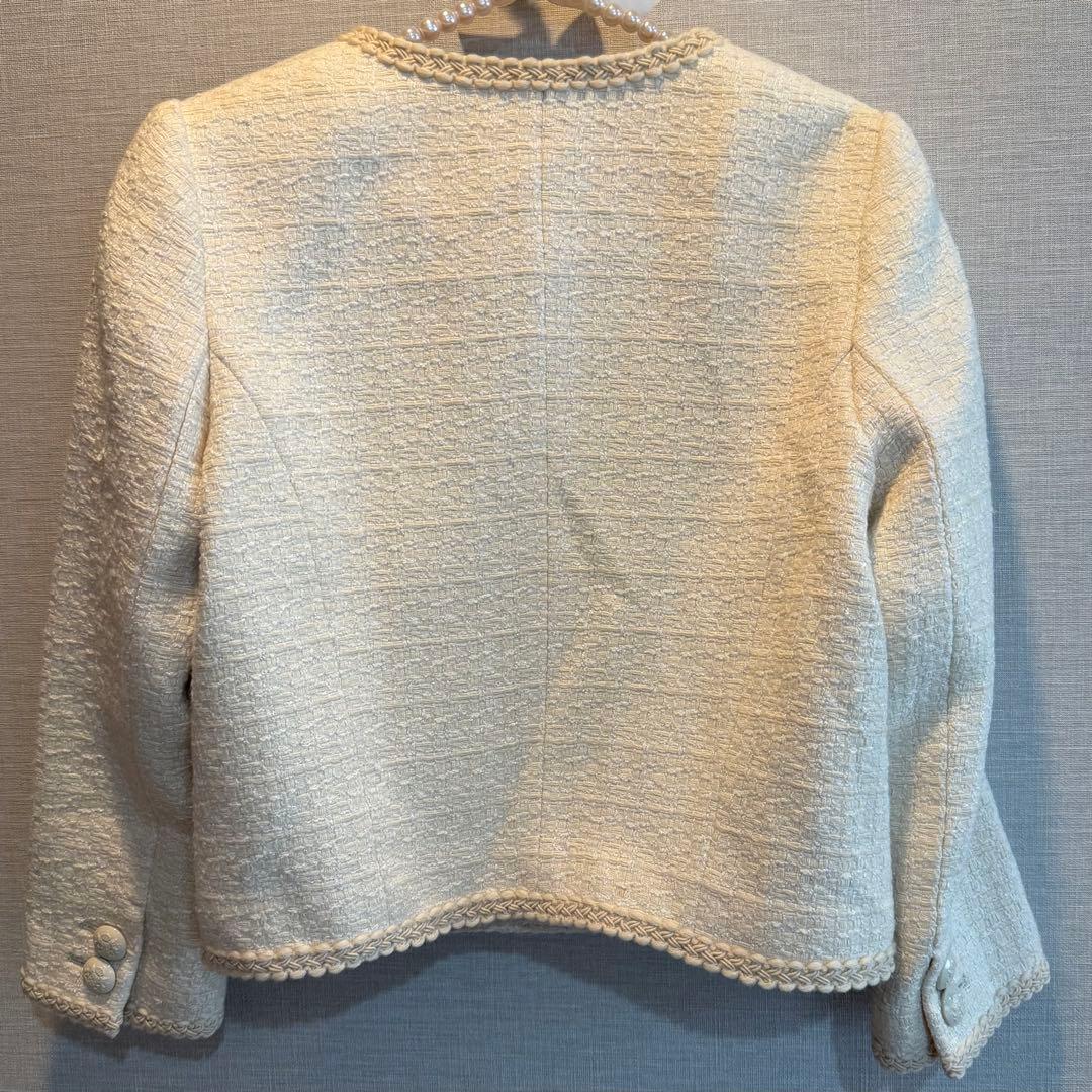 Paul Smith ノーカラージャケット アイボリー　ボールスミス