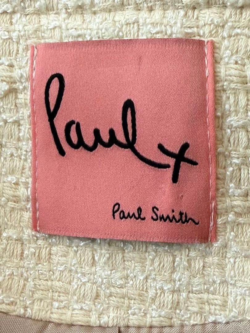 Paul Smith ノーカラージャケット アイボリー　ボールスミス