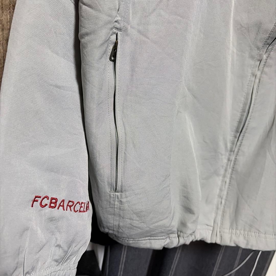 00s NIKE FCバルセロナ トラックジャケット XL ドローコード付き