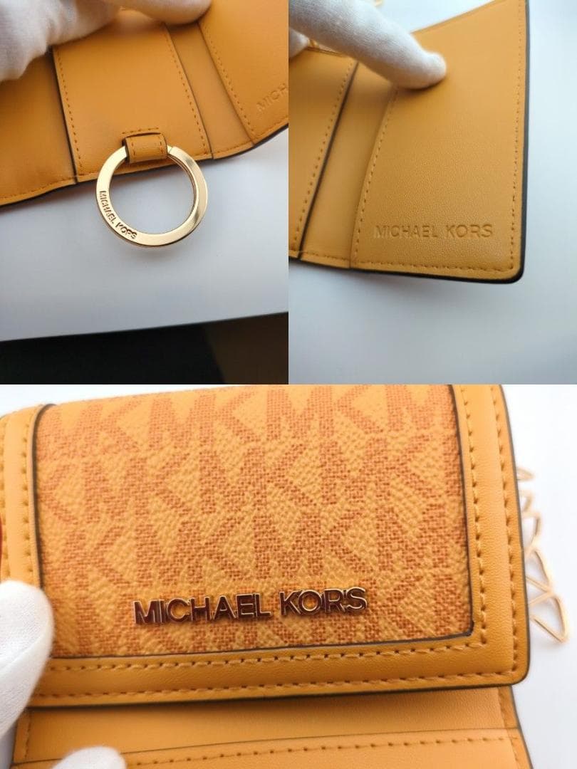 MICHAEL KORS マイケルコース キーケース レザー ゴールドブラウン