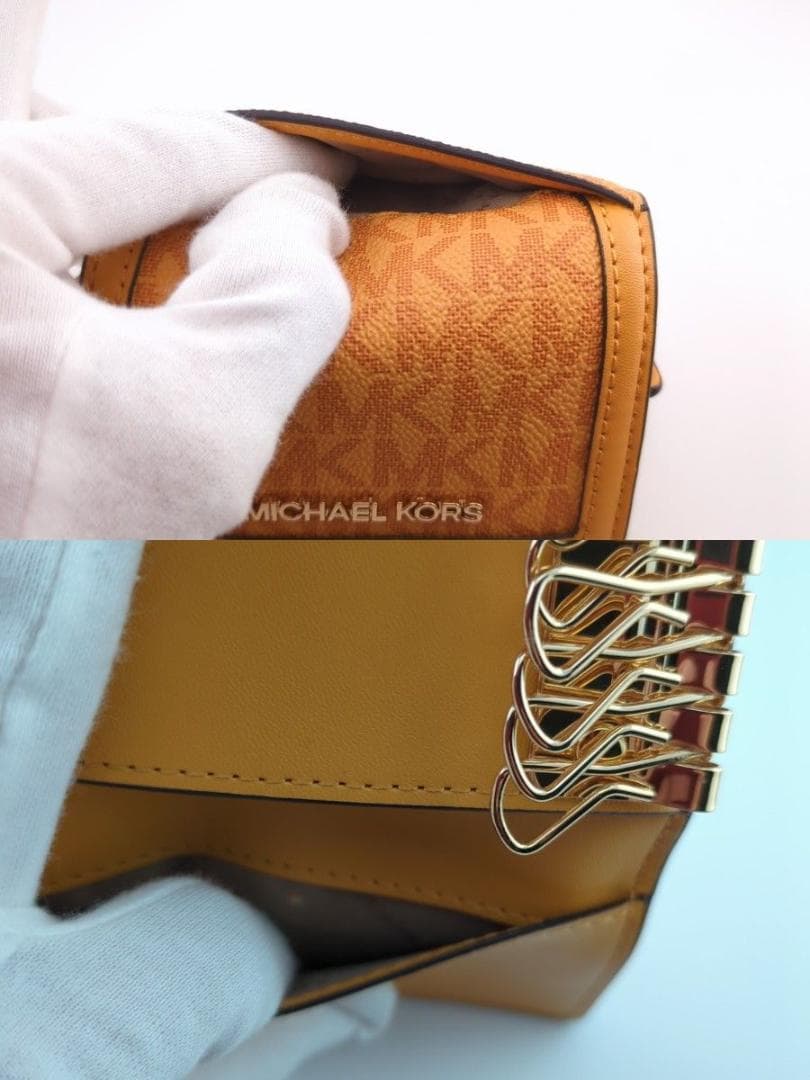 MICHAEL KORS マイケルコース キーケース レザー ゴールドブラウン