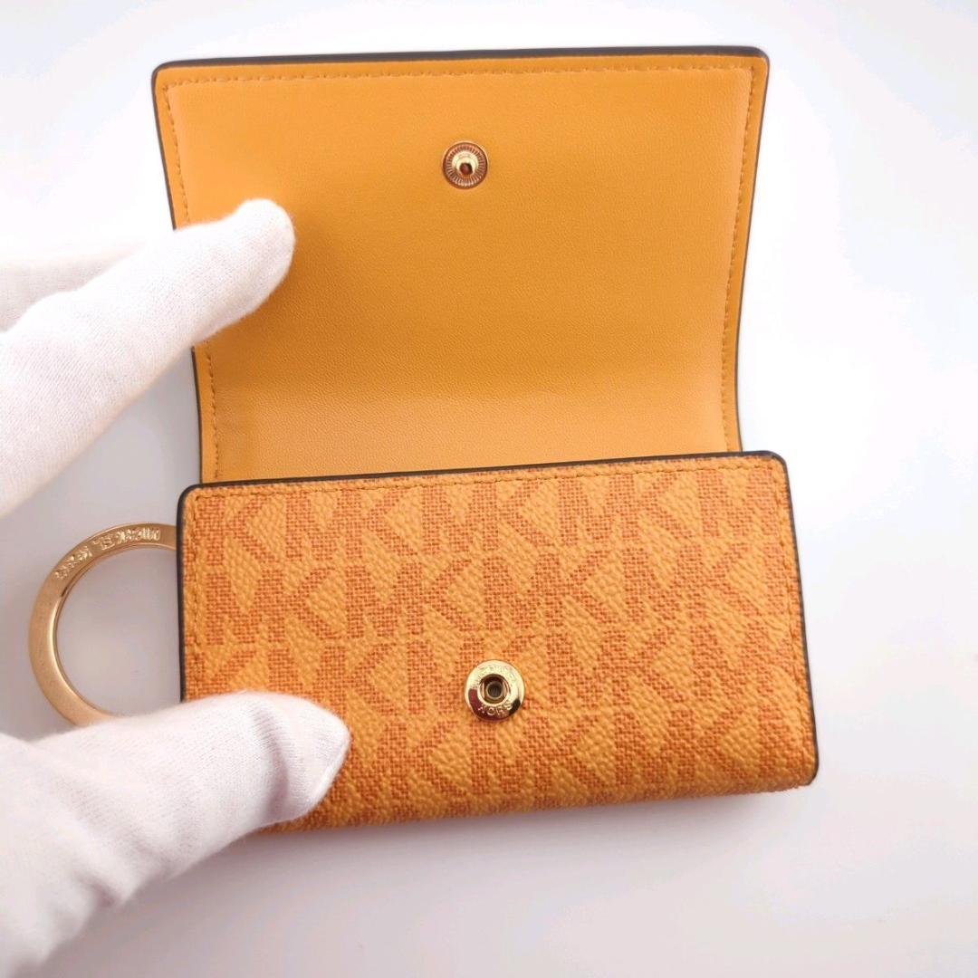 MICHAEL KORS マイケルコース キーケース レザー ゴールドブラウン