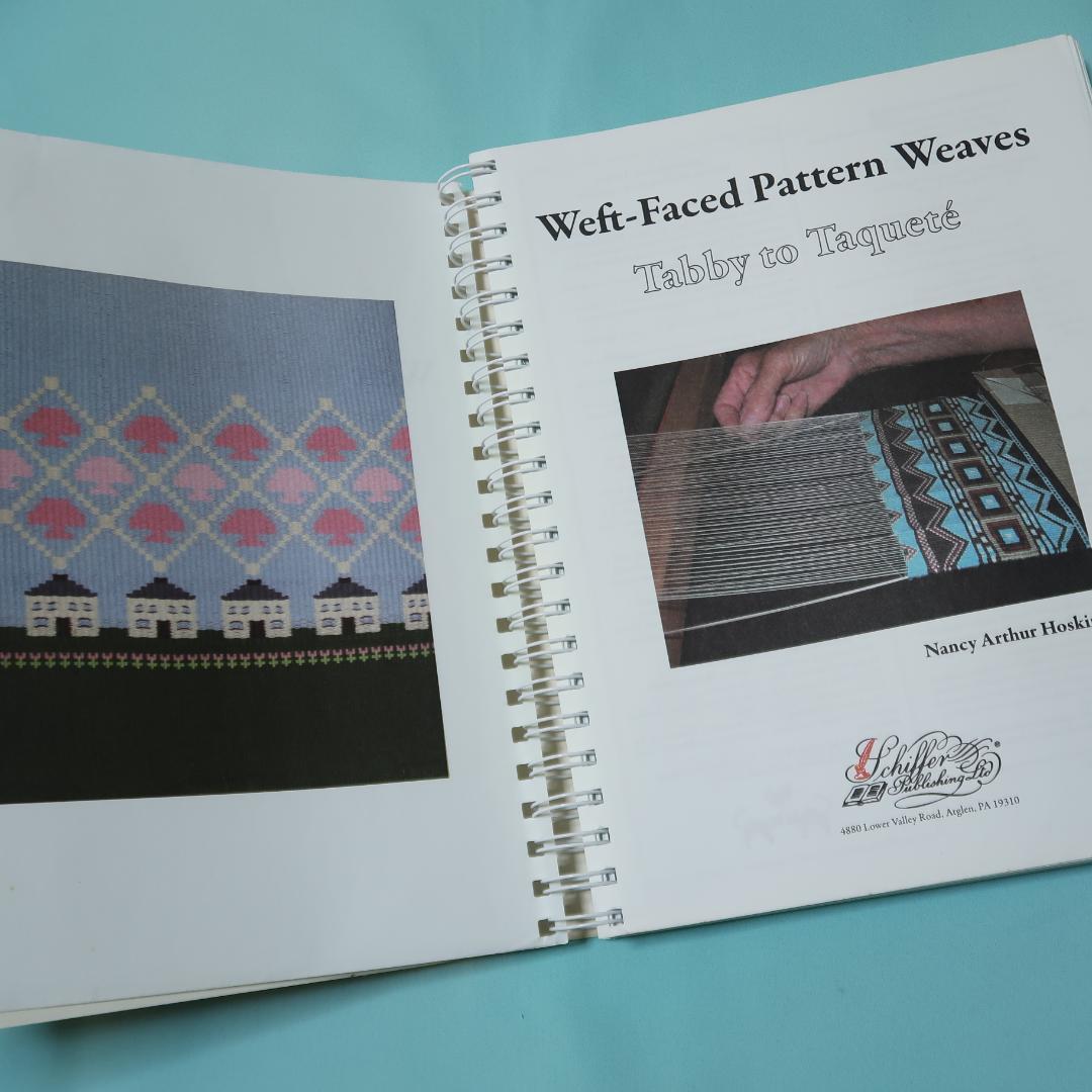 セール！Weft-Faced Pattern Weaves　織物技法の洋書　図案
