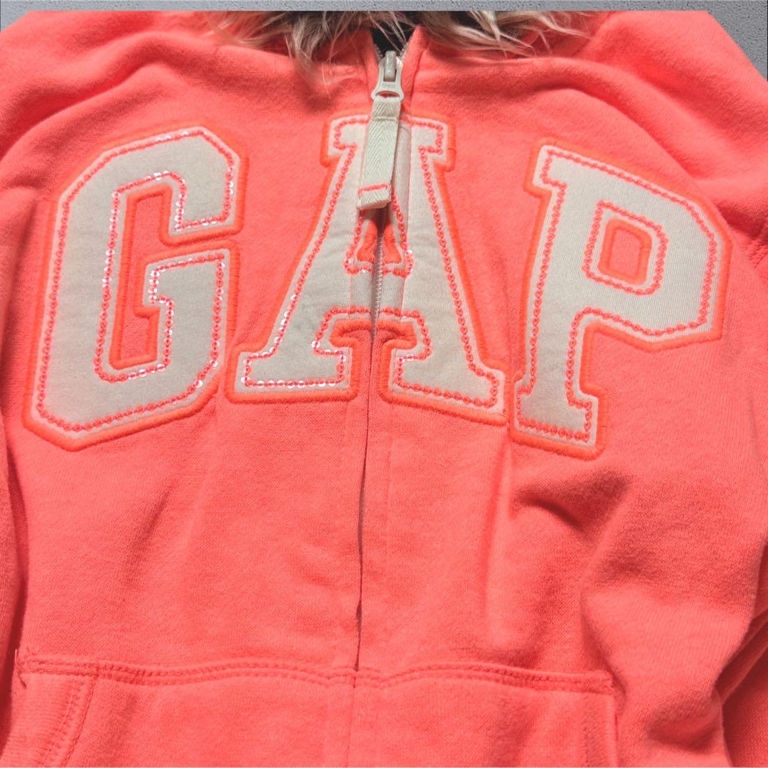 希少y2k 00s GAP ファージップパーカー hoodie平成 短丈 old