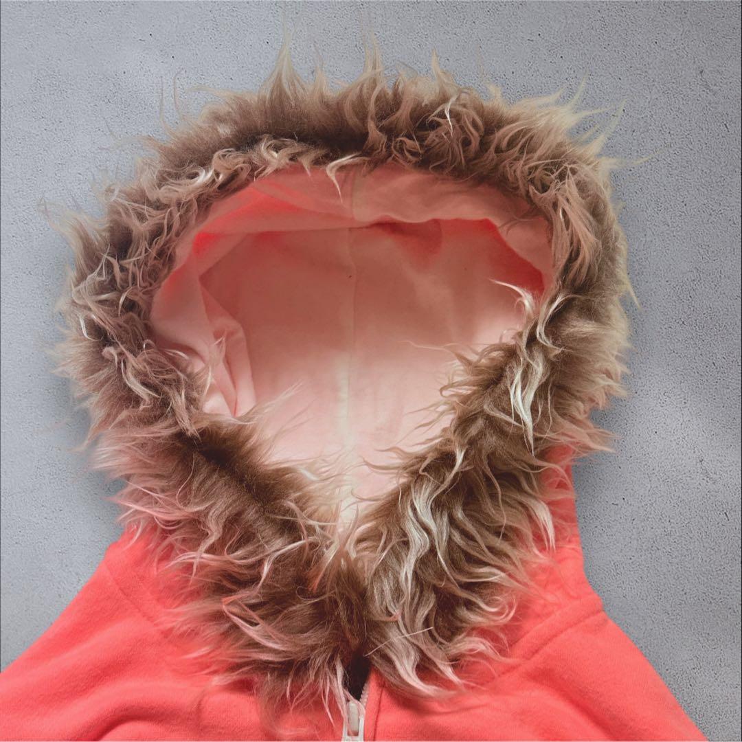 希少y2k 00s GAP ファージップパーカー hoodie平成 短丈 old