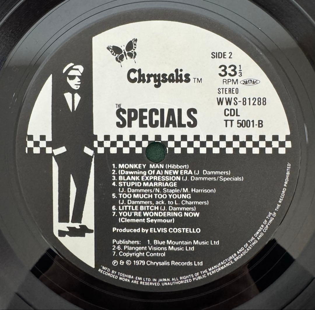 国内盤　THE SPECIALS レコード　帯付き　盤極美品