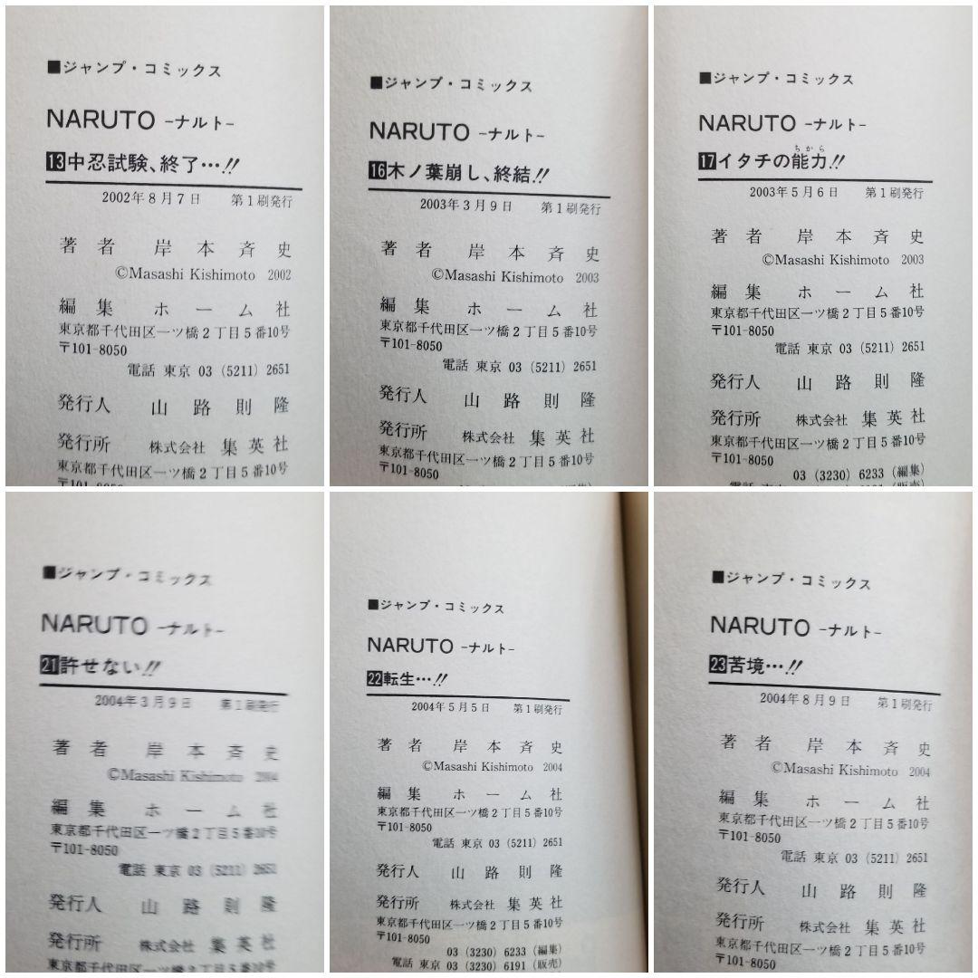 【⭐美品⭐】NARUTO/1~72巻+外伝/全巻/完結/初版率88%