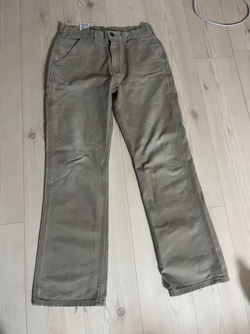 Carhartt ベージュ ペインターパンツ32×32ゴールデンサイズ