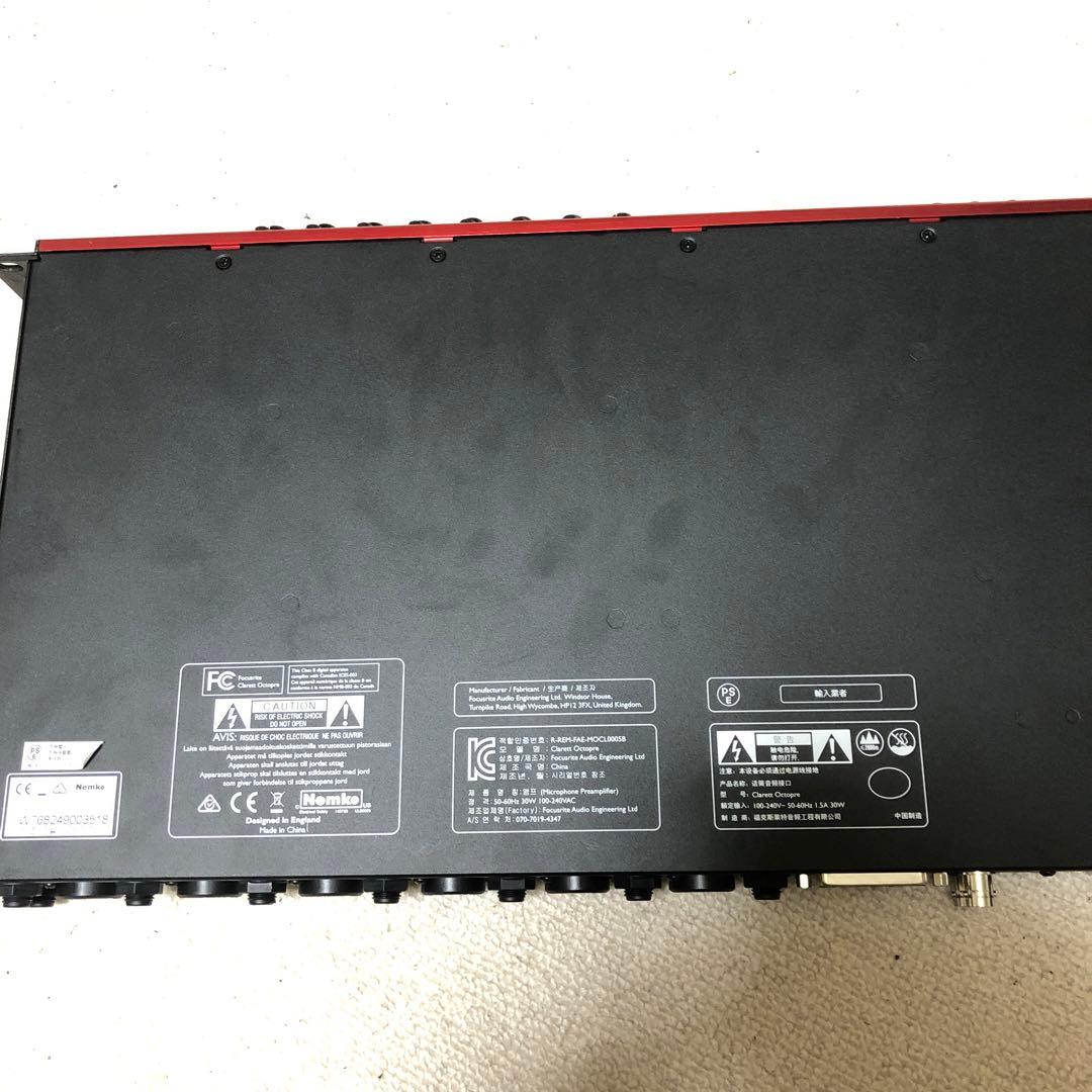 【美品！】Focusrite Clarett OctoPre マイク プリアンプ