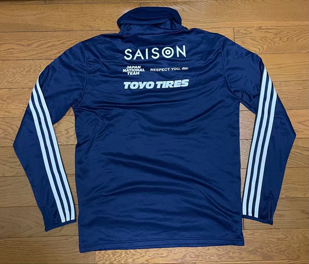 非売品 日本代表 支給品 ハイネック長袖ウォーマー練習着 スポンサー入り！！