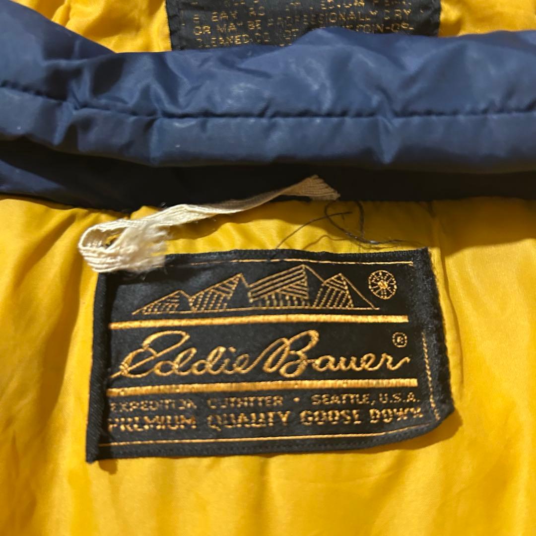 A*o様 Eddie Bauer 黒タグ プレミアムグースダウン　ネイビー　イエ