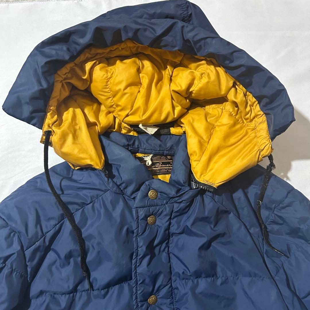 A*o様 Eddie Bauer 黒タグ プレミアムグースダウン　ネイビー　イエ
