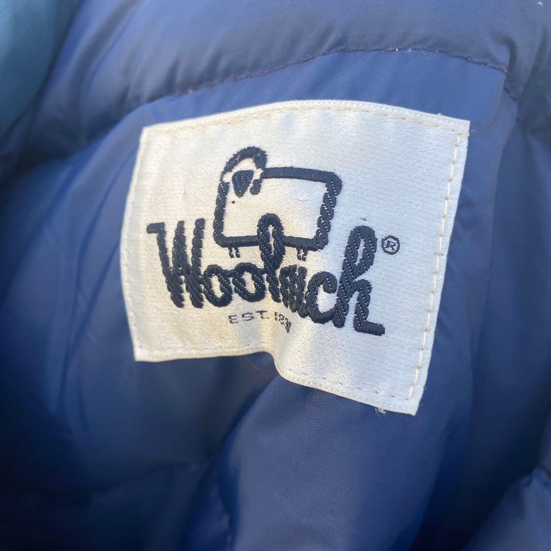 80s 90s ウールリッチ ダウンベスト 濃紺 woolrich