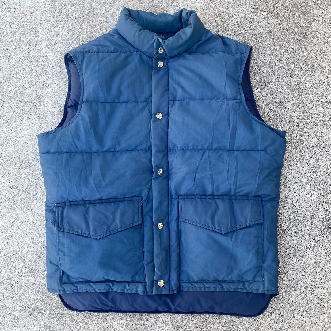 80s 90s ウールリッチ ダウンベスト 濃紺 woolrich