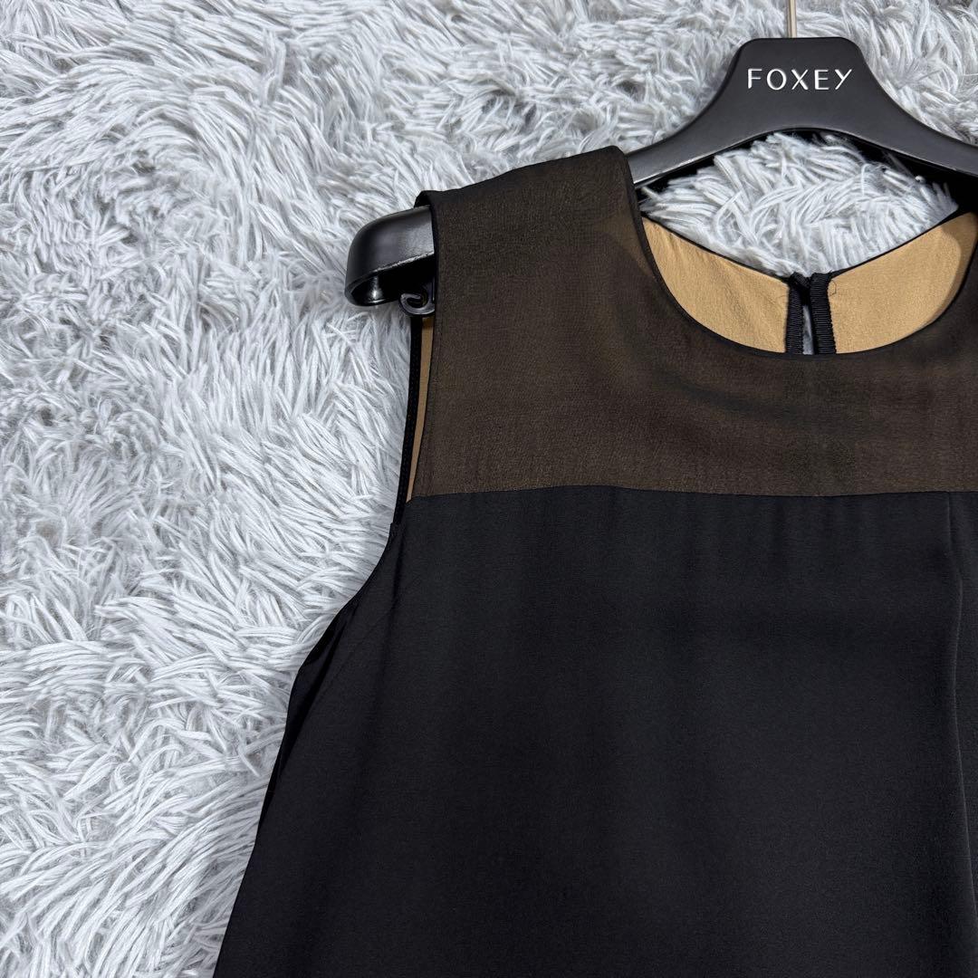 美品✨定価16万 フォクシー シルクシフォンドレス ムーンシェイド 2021年