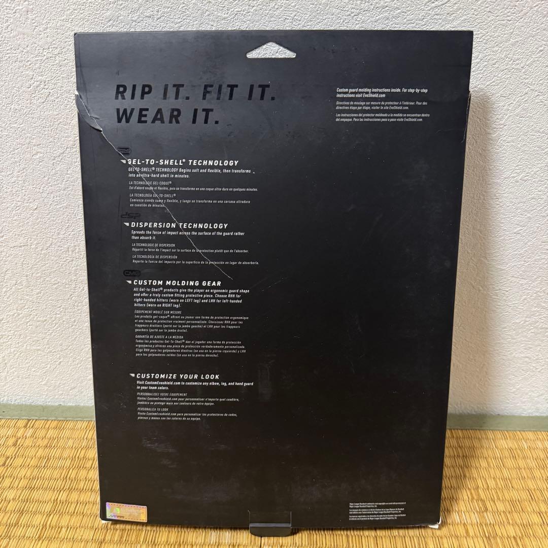 EVOSHIELD X-Srz ホワイト 右打者用 レッグガード 防具