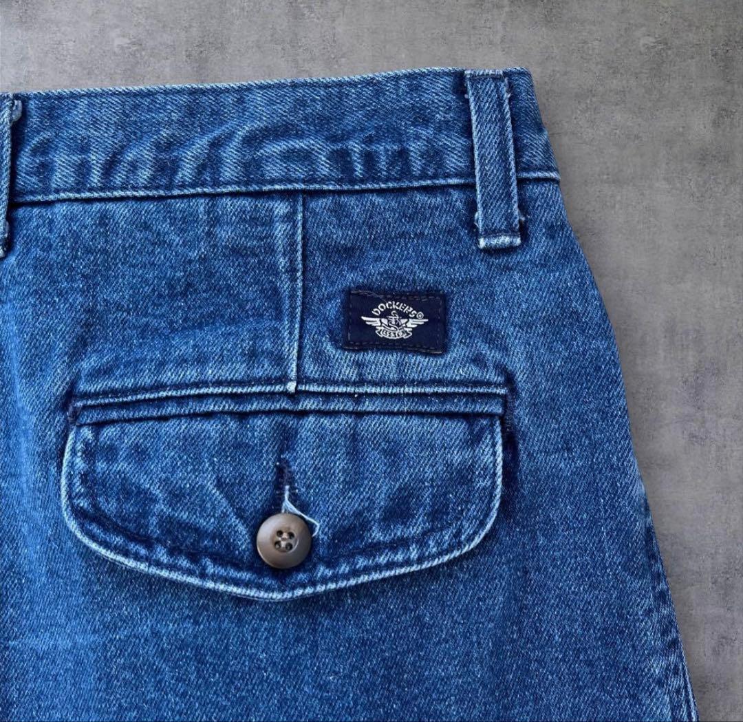 90s ドッカーズ デニムスラックス DOCKERS デニム 古着