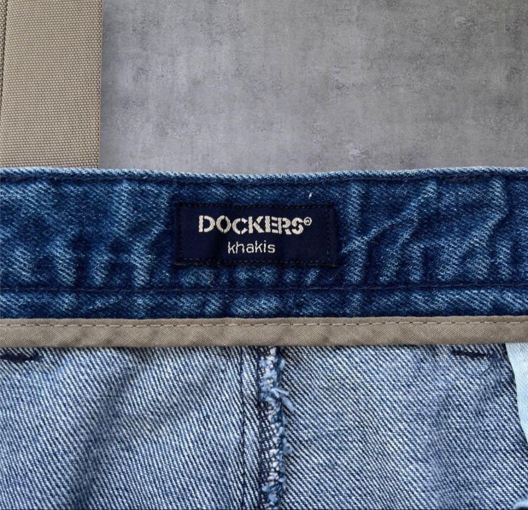 90s ドッカーズ デニムスラックス DOCKERS デニム 古着