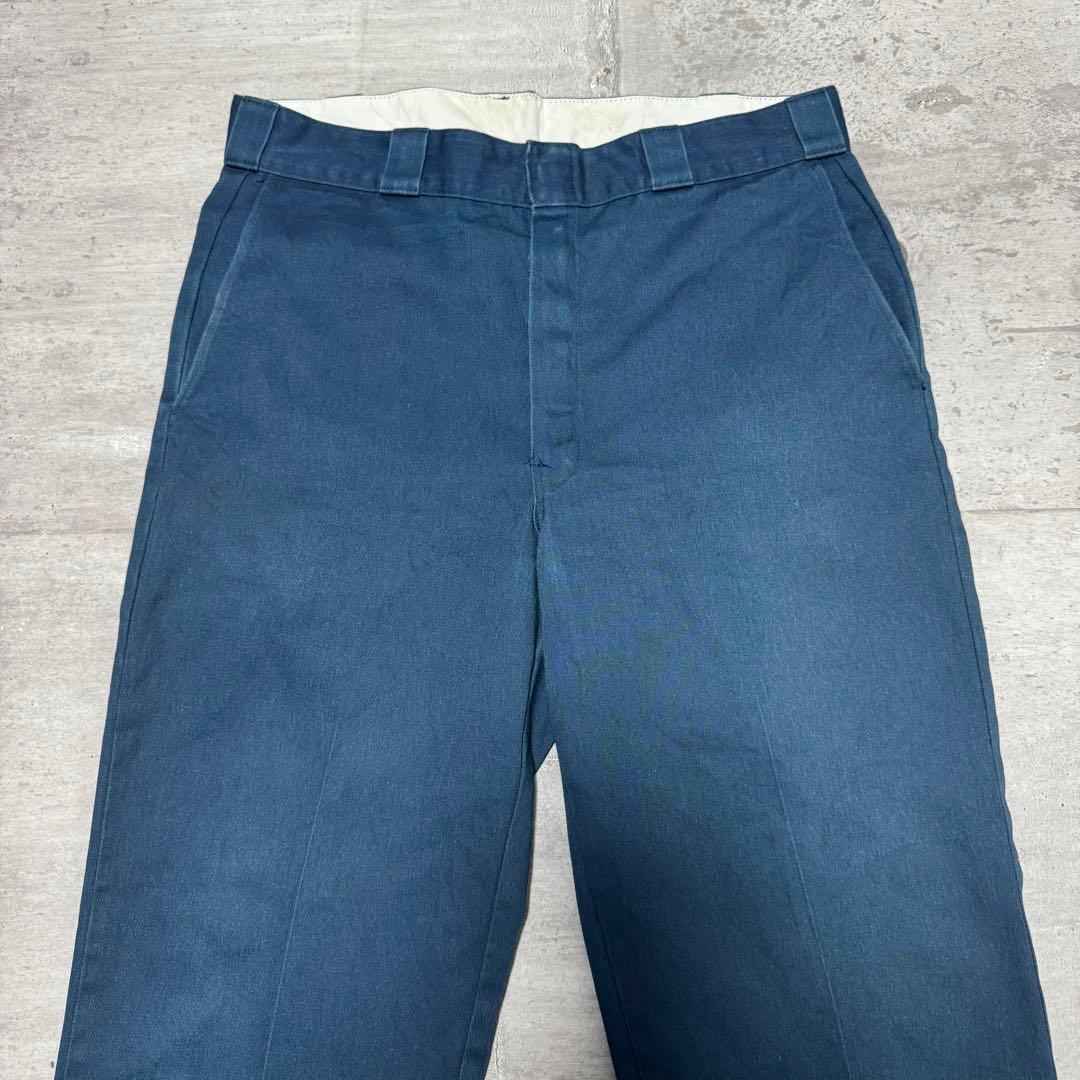 90s USA製 Dickies874 ネイビー チノパン ワークパンツ W34