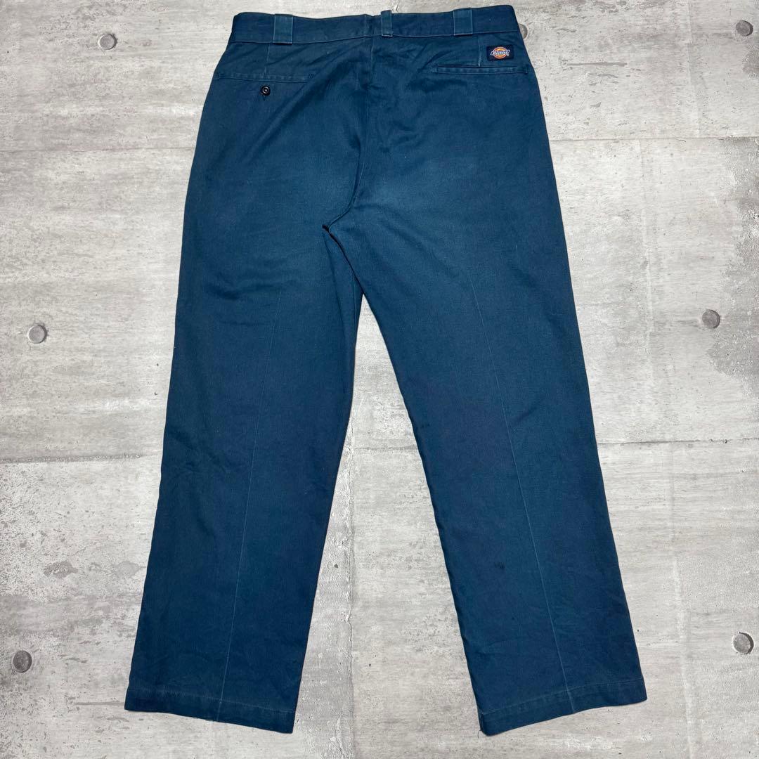 90s USA製 Dickies874 ネイビー チノパン ワークパンツ W34
