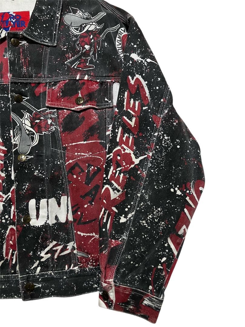 ユ*キ様 90s ProPlayer UNLV All Over NFL デニム