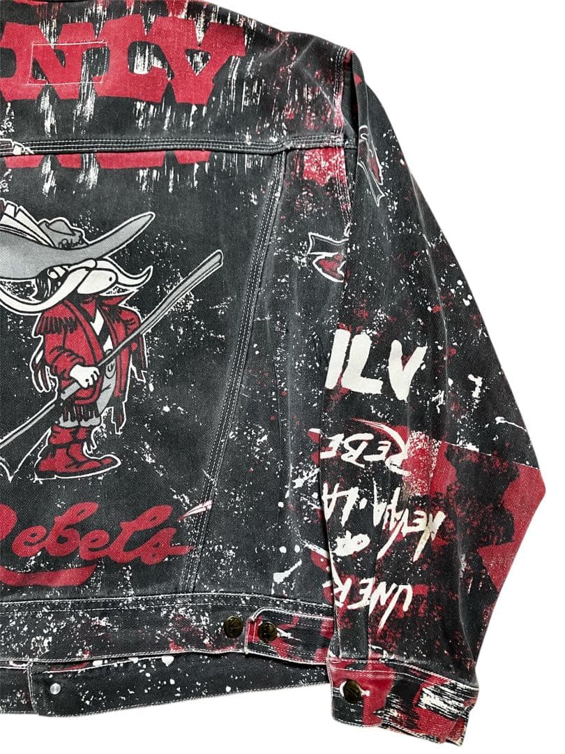 ユ*キ様 90s ProPlayer UNLV All Over NFL デニム