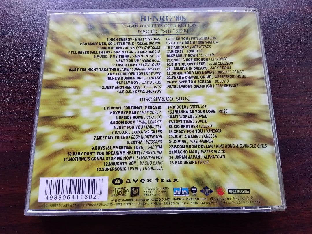 洋楽CD◆HI-NRG '80s ゴールデンヒッツコレクション◆ユーロビート