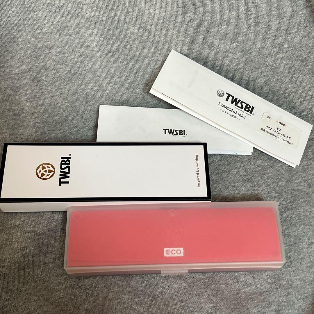 TWSBI ECOホワイトローズゴールドF万年筆