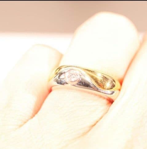 m*i様 ダイヤモンド　１８金　プラチナ　豪華　リング　8号　6.1g程