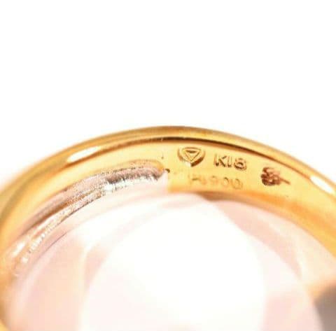 m*i様 ダイヤモンド　１８金　プラチナ　豪華　リング　8号　6.1g程