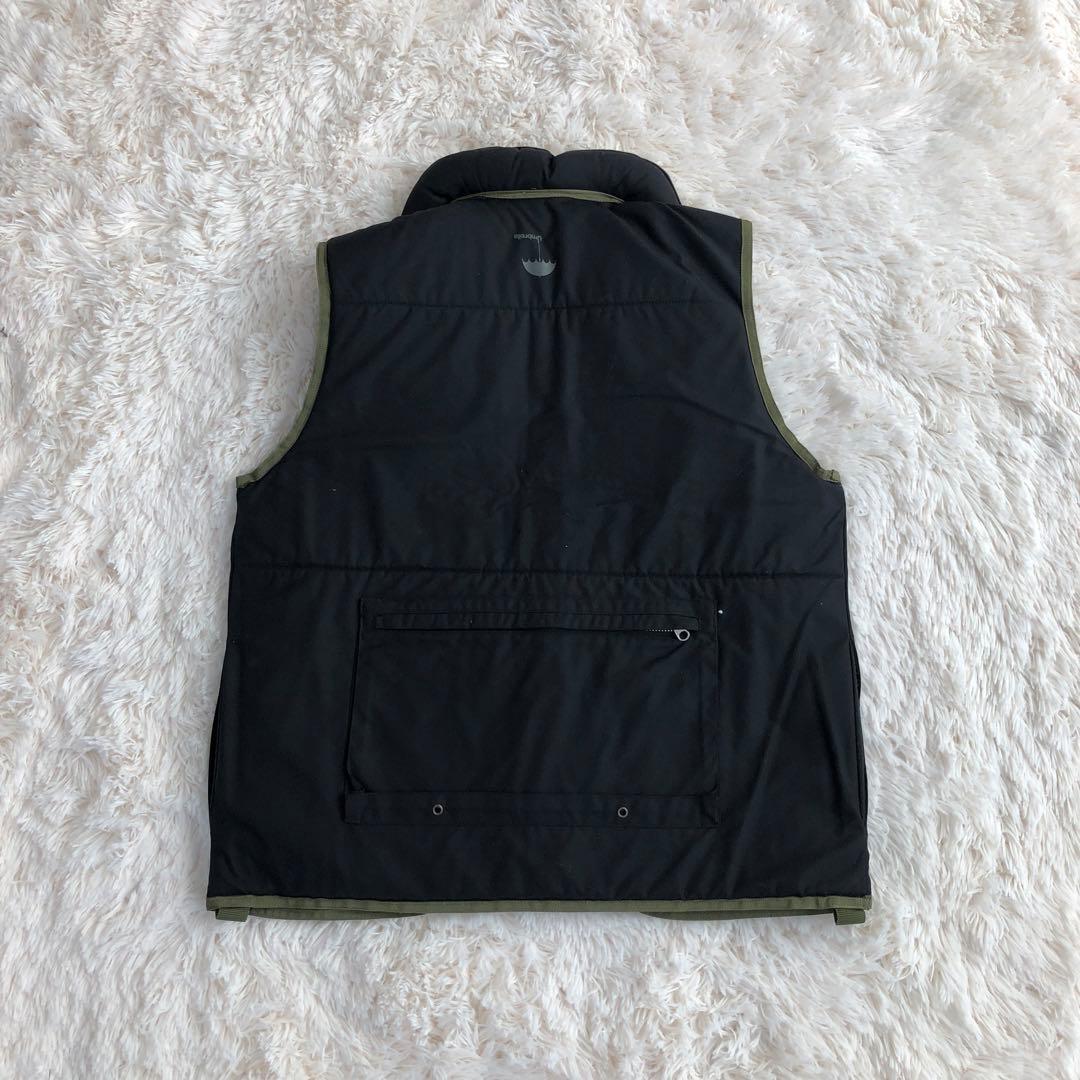 STUSSY×FUTURA中綿リバーシブルベストカーキブラックステューシー