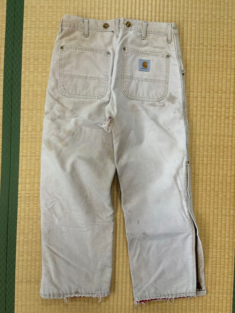 Carhartt フェード ワークパンツ ダメージ
