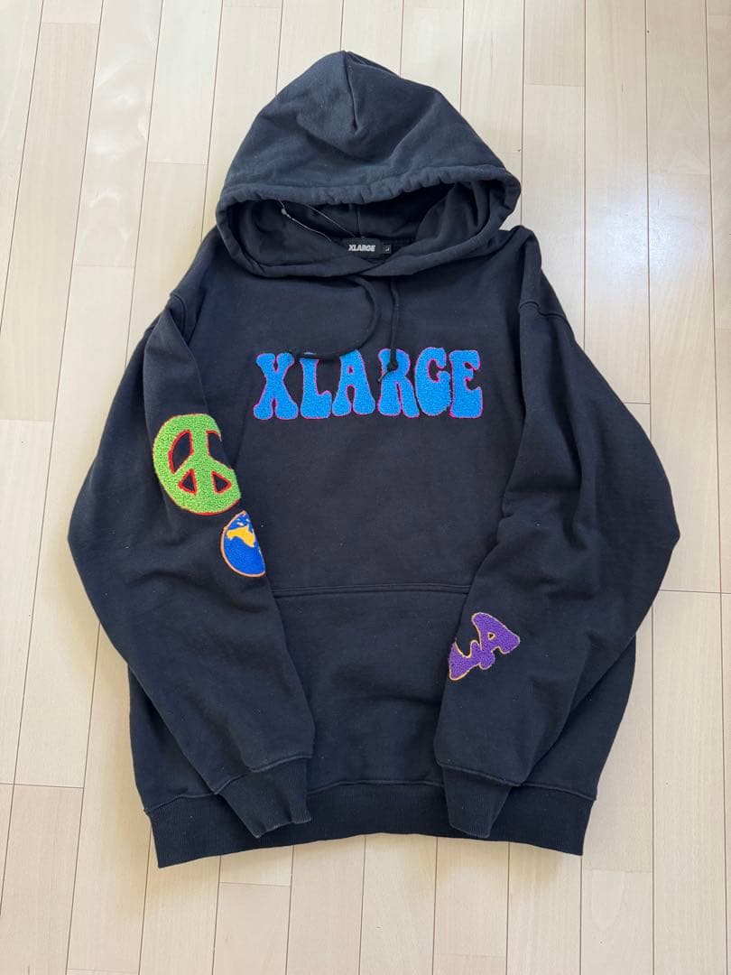 XLARGE Don't Front パーカー ブラック