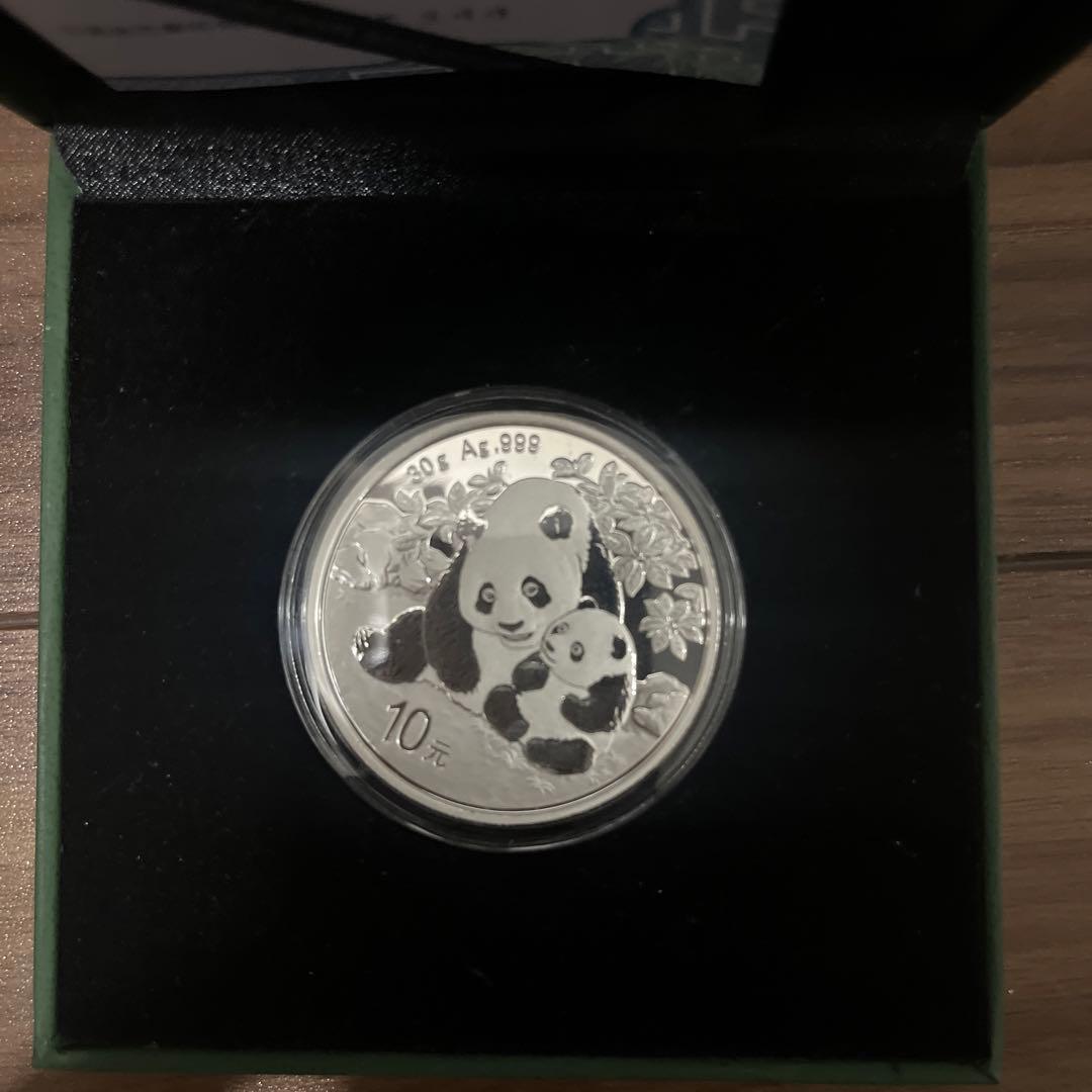 【中国 パンダ銀貨 2024年版 】未使用・カプセル入り