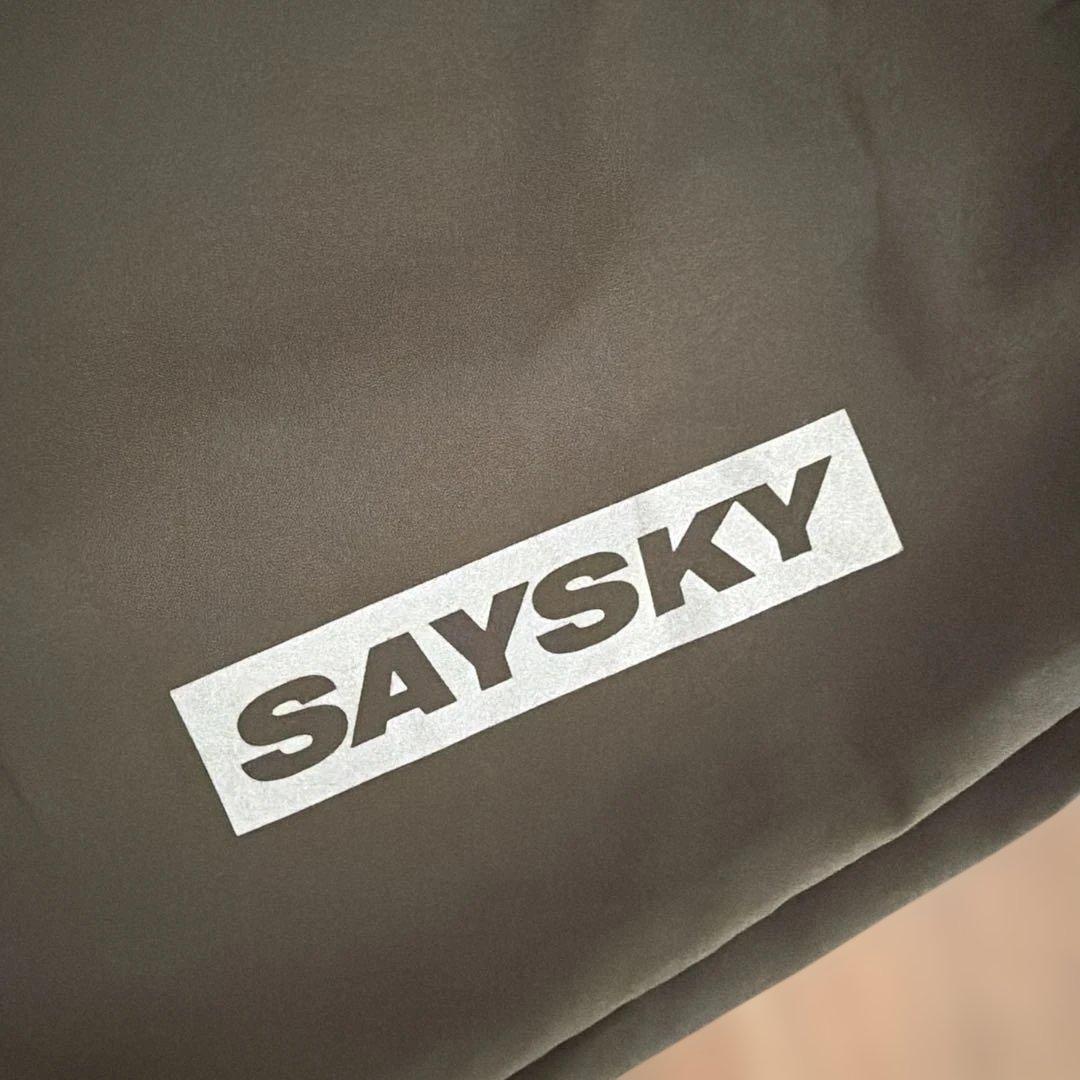 SAYSKY ランニングパンツ グリーン　カーキ　オリーブ　メンズ　XS