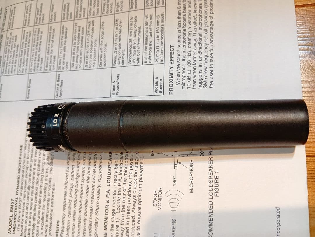 SHURE SM57 umbrella company アクティブmod