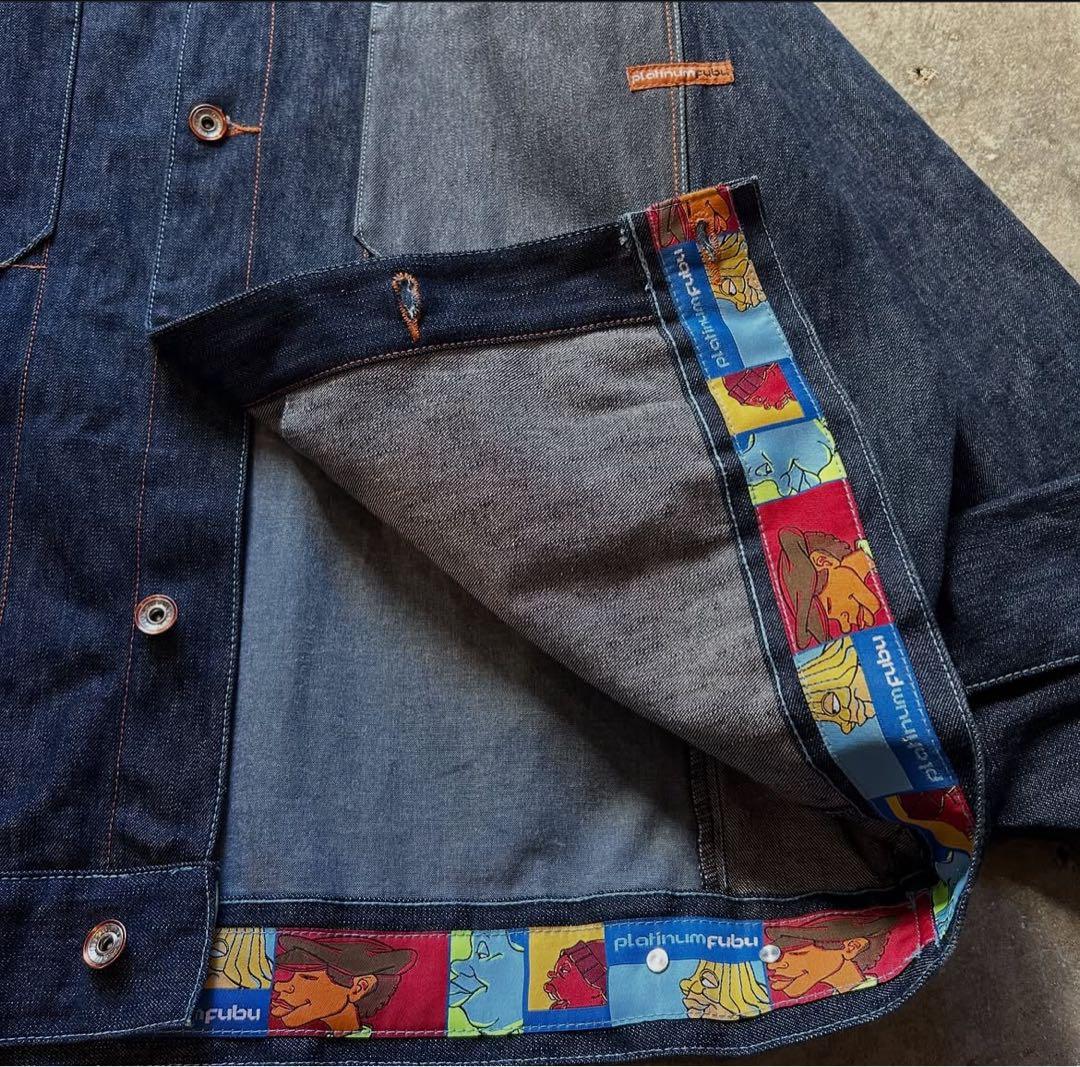 ジャケット・アウター 2000s platinum fubu \"denim jacket\"