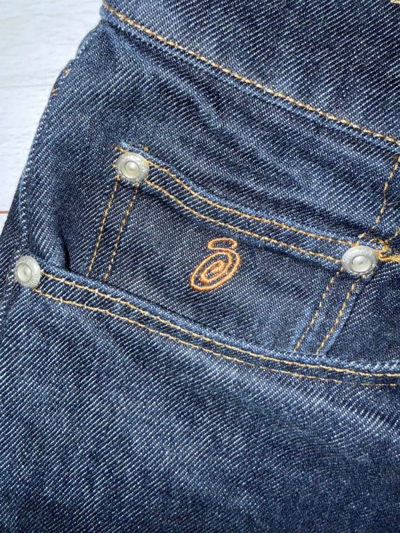Stussy ビッグオットジーンズ 32サイズ ダークブルー