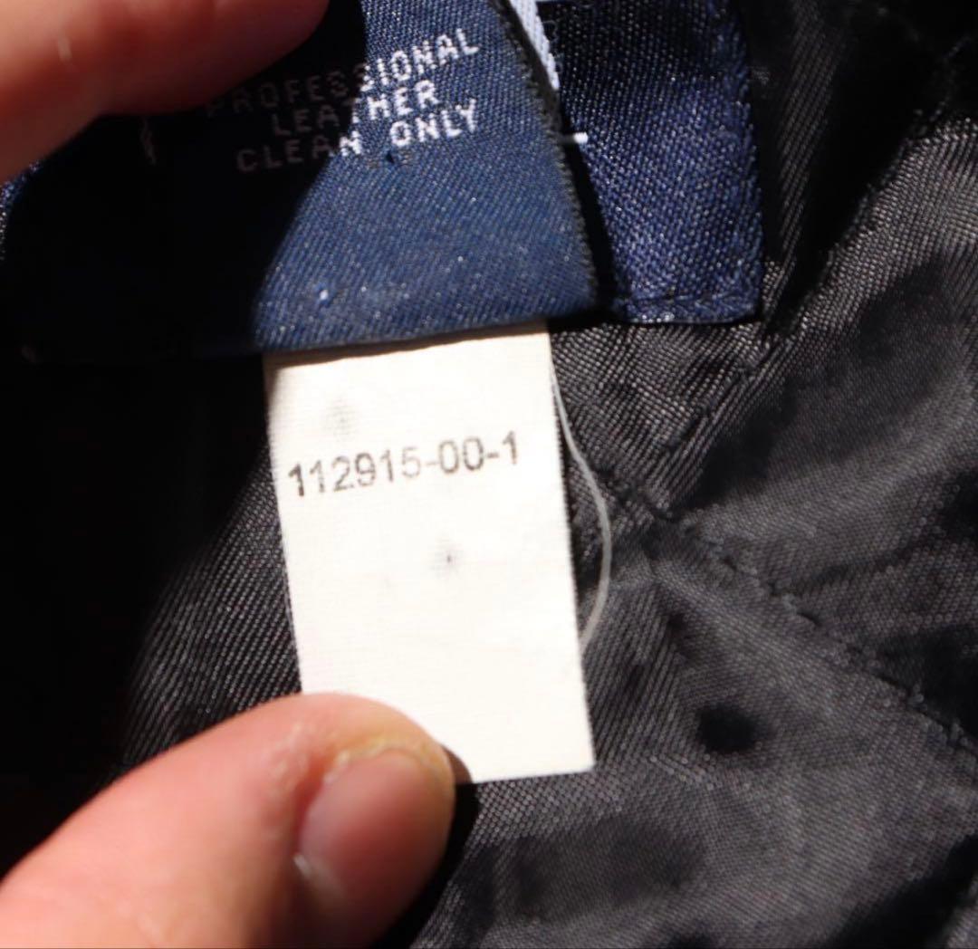 稀少 M アルミジップ OLD GAP レザージャケット オールドギャップ 黒