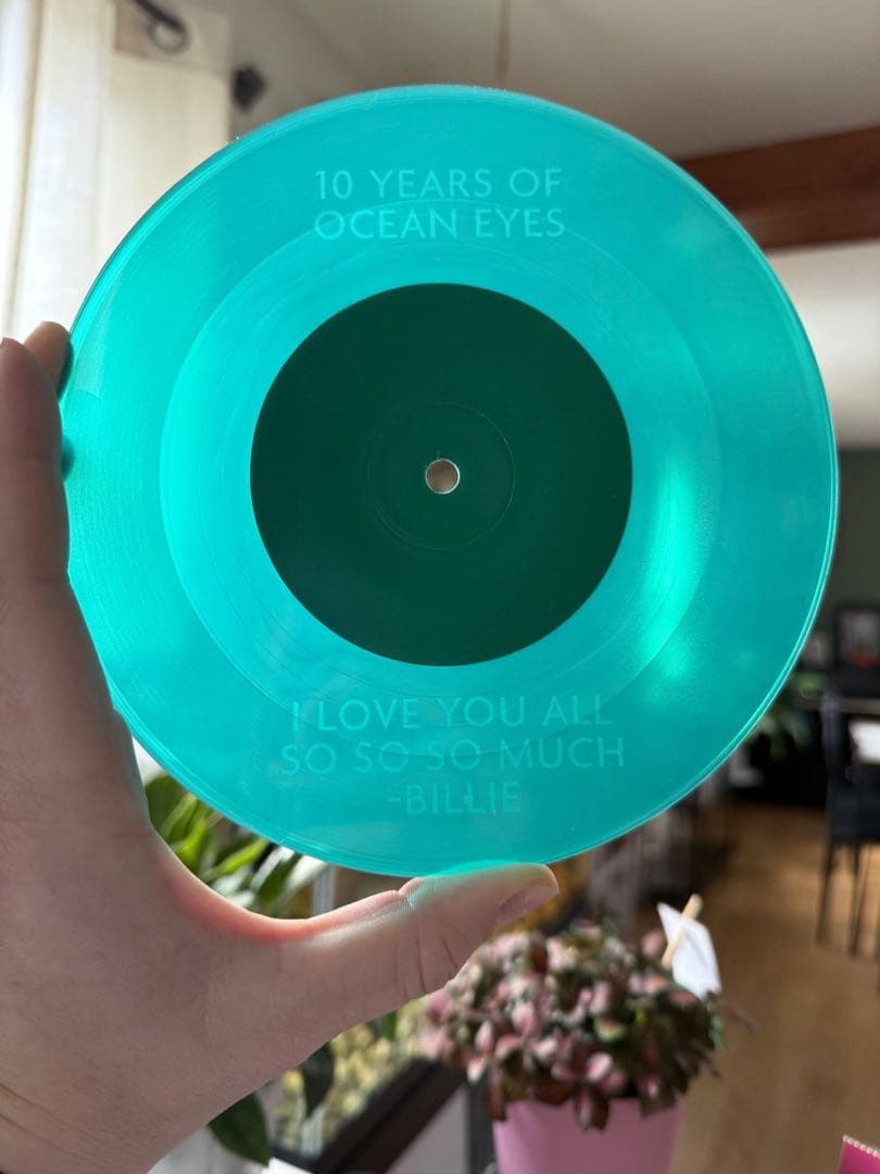 洋楽 Billie Eilish ocean eyes 7\" Etched Vinyl